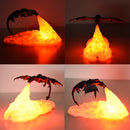 3D Dragon Fire LED Lamp USB Rechargeable Light
