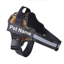Dog Harness NO PULL Reflective Breathable Adjustable Pet Harness Vest with ID Custom Patch Outdoor Walking Dog Supplies