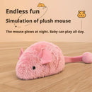 1/2pc Squeaky Plush Mouse Cat Toy, Interactive Chew Toy with Sound, Bite-Proof for Indoor Cats, Hunting Simulation