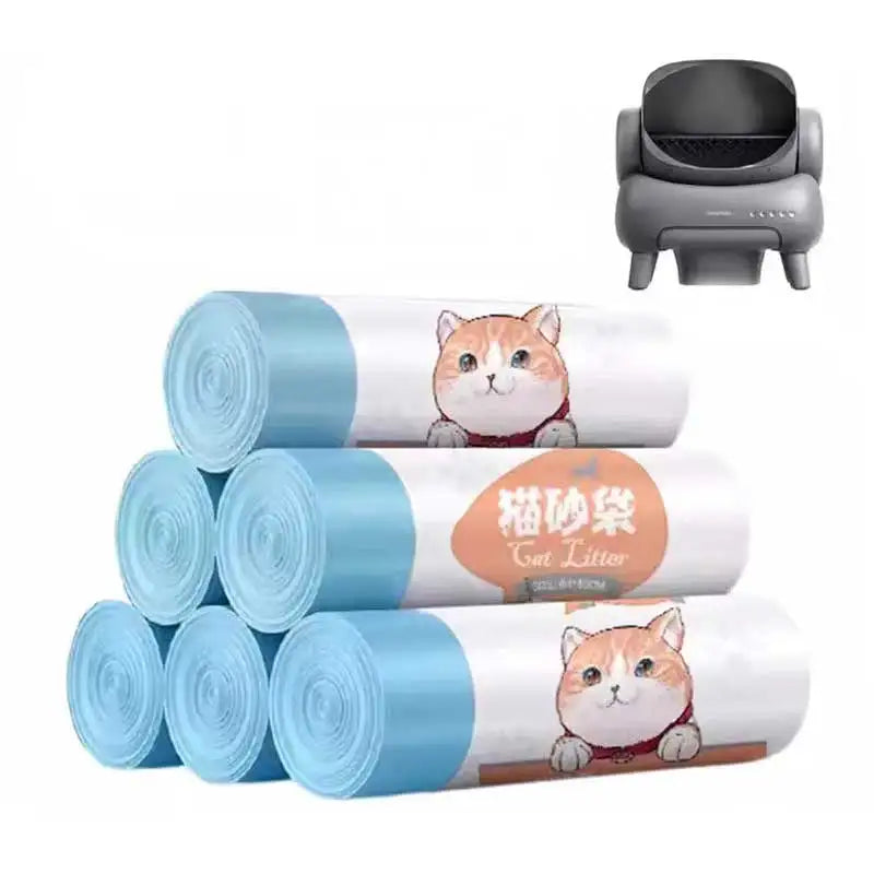 Use for Neakasa/CatLink Smart Cat Litter Box Garbage Bag Drawstring Thickened Cat Collection Storage Poop Bags Pet Supplies