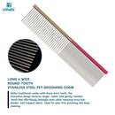 OITABI Professional Pet Grooming Comb, Gradient Pet Deluxe Pointed Tail Comb for Cat & Dog Styling Finishing and Fluffing Comb