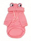 1PC Cute Frog Pet Sweater for Small and Medium Dogs - Green Dog Hoodie with Fun Design - Keep Your Pup Cozy and Stylish