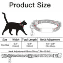 Customized Cute Glow Cat Collar Free Engraved Puppy Kitten Anti-lost Pet ID Nameplate Necklace With Bell & Moon Ornament