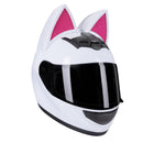 KEMIMOTO Full Face Motorcycle Helmet Cat Ear For Women Motocross Motorbike Men's Moto Helmet Breathable DOT Girlfriend Gift