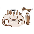 Portable Multi-functional Towing Backpack, Double-Shoulder Dog Backpack, Crossbody Pet Transport Bag, Breathable Outdoor Pet Bag