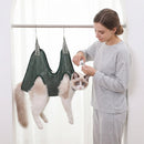Cats Grooming Hammock Cat Dog Nail Trimming Restraint Bag Anti-Scratch Sling for Small Medium Dogs Adjustable Hanging Helper