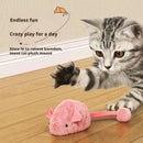 1/2pc Squeaky Plush Mouse Cat Toy, Interactive Chew Toy with Sound, Bite-Proof for Indoor Cats, Hunting Simulation