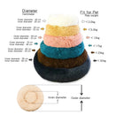 40-90cm 6 Sizes Round Pet Bed for Large Dog Bed Super Soft Cat Bed Plush Dog House for Medium Dog House Winter Warm Sleeping