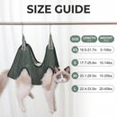 Cats Grooming Hammock Cat Dog Nail Trimming Restraint Bag Anti-Scratch Sling for Small Medium Dogs Adjustable Hanging Helper
