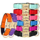 Personalized Dog Collar Waterproof Nylon Dog Collars Soft Padded Pet Necklace Free Engraved for Small Medium Large Dogs Pitbull