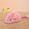 1/2pc Squeaky Plush Mouse Cat Toy, Interactive Chew Toy with Sound, Bite-Proof for Indoor Cats, Hunting Simulation