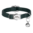 Cat Collar Free Personalized Kitten Collars Engraved Pet Puppy Name Necklace Collars Anti-lost for Cats Small Dogs Adjustable