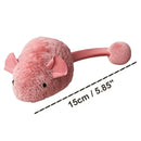 1/2pc Squeaky Plush Mouse Cat Toy, Interactive Chew Toy with Sound, Bite-Proof for Indoor Cats, Hunting Simulation