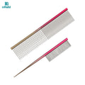 OITABI Professional Pet Grooming Comb, Gradient Pet Deluxe Pointed Tail Comb for Cat & Dog Styling Finishing and Fluffing Comb