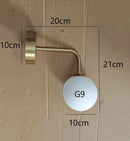 Minimalist LED Wall Light – Elegant Glass Bedside Lamp
