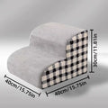 High Density Foam Pet Bedside Stair Steps, 2/3 Step Pet Ladder For Bed, Detachable And Washable