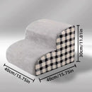 High Density Foam Pet Bedside Stair Steps, 2/3 Step Pet Ladder For Bed, Detachable And Washable