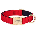 Personalized Dog Collar Waterproof Nylon Dog Collars Soft Padded Pet Necklace Free Engraved for Small Medium Large Dogs Pitbull