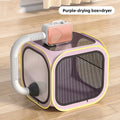 Pet Drying Box Cat Bath Blow Anti-escape Artifact for Puppies and Dogs Blow Drying Bag Household Water Dryer Portable Cat Cage
