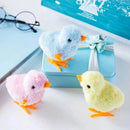 Clockwork Hopping Chicken Cat Toy, Wind Up Jumping Plush Chick for Interactive Play, Funny Walking Toy for Kittens & Cats