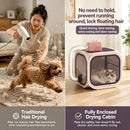 Pet Drying Box Cat Bath Blow Anti-escape Artifact for Puppies and Dogs Blow Drying Bag Household Water Dryer Portable Cat Cage