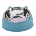 1/2/5pcs Cat Bowl Creative Inclined Kitten Puppy Food Feeding Bowls Stainless Steel Cats Drinking Feeder Pet Dogs Cats Feeders