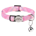 Cat Collar Free Personalized Kitten Collars Engraved Pet Puppy Name Necklace Collars Anti-lost for Cats Small Dogs Adjustable