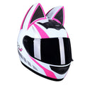 KEMIMOTO Full Face Motorcycle Helmet Cat Ear For Women Motocross Motorbike Men's Moto Helmet Breathable DOT Girlfriend Gift