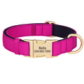 Personalized Dog Collar Waterproof Nylon Dog Collars Soft Padded Pet Necklace Free Engraved for Small Medium Large Dogs Pitbull