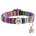 Cat Collar Free Personalized Kitten Collars Engraved Pet Puppy Name Necklace Collars Anti-lost for Cats Small Dogs Adjustable