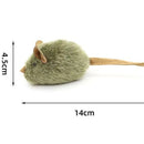 Smart Induction Squeaky Mouse Plush Toy - Sound-Activated Self-Entertainment Cat Teaser Simulation Small Pet Toy for Distraction