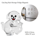 Transparent Dog Hair Storage Container Adorable Pet Keepsake Capsule Pendant With Key Ring for Pet Lovers DIY Memorial Keychain