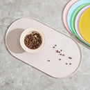 Cat Feeding Mat with Non-Slip Waterproof Design Pet Food Mat Compatible with Cat/Dog Bowls Multipet Households Dog Owners