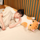 50/70/90/110/130cm Funny Joy Cute Soft Long Cat Plush Toys Pause Office Nap Pillow Bed Sleep Home Decor Doll for Kids Girl Gift