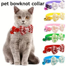 1 Piece Adjustable Plaid Cat Collar Tie Knot - Perfect for Festive Dressing and Everyday Wear