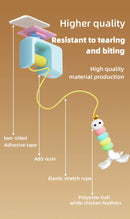 Cats Toys Pet Stress Relief Rechargeable Interactive Hanging Door Automatic Electric Flying Bird Cat Toy for Hunt Elastic Rope