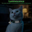 Customized Cute Glow Cat Collar Free Engraved Puppy Kitten Anti-lost Pet ID Nameplate Necklace With Bell & Moon Ornament