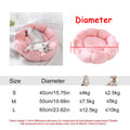 40-90cm 6 Sizes Round Pet Bed for Large Dog Bed Super Soft Cat Bed Plush Dog House for Medium Dog House Winter Warm Sleeping
