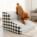 High Density Foam Pet Bedside Stair Steps, 2/3 Step Pet Ladder For Bed, Detachable And Washable