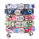 Cat Collar Free Personalized Kitten Collars Engraved Pet Puppy Name Necklace Collars Anti-lost for Cats Small Dogs Adjustable