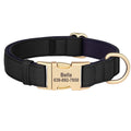Personalized Dog Collar Waterproof Nylon Dog Collars Soft Padded Pet Necklace Free Engraved for Small Medium Large Dogs Pitbull
