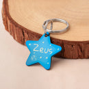 Dog Tag For Pets Personalized Star Shaped Collar Custom Name Phone Number Tag Pet ID Tag Gold Star Free Split Ring