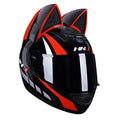KEMIMOTO Full Face Motorcycle Helmet Cat Ear For Women Motocross Motorbike Men's Moto Helmet Breathable DOT Girlfriend Gift