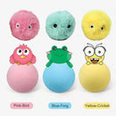 Smart Cat Toys Interactive Ball Plush Electric Catnip Training Toy Kitten Touch Sounding Pet Product Squeak Toy Ball Cat Supplie