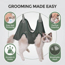 Cats Grooming Hammock Cat Dog Nail Trimming Restraint Bag Anti-Scratch Sling for Small Medium Dogs Adjustable Hanging Helper
