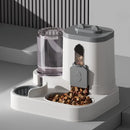 Cat Bowl Automatic Feeder with Spill Proof Design with Water Fountain Pet Food Dispenser for Small Medium Large Cats Dogs