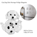 Transparent Dog Hair Storage Container Adorable Pet Keepsake Capsule Pendant With Key Ring for Pet Lovers DIY Memorial Keychain