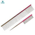 OITABI Professional Pet Grooming Comb, Gradient Pet Deluxe Pointed Tail Comb for Cat & Dog Styling Finishing and Fluffing Comb
