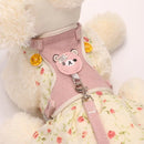 Lovely Small Pet Vest Chest Strap Dog Leash Traction Rope Walking Dog Cat Bunny Vest Harness Poodle Collar Leash Dog Accessories