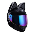 KEMIMOTO Full Face Motorcycle Helmet Cat Ear For Women Motocross Motorbike Men's Moto Helmet Breathable DOT Girlfriend Gift